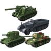Вторая мировая война ВОВ Армия Военные Солдаты Советский Союз Тяжелый Танк Бронированная Машина Модель Строительные Блоки Кирпичи Детские Игрушки Подарок