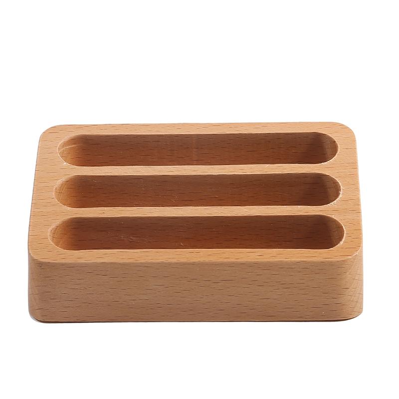 Деревянная настольная подставка для визитных карточек, держатель для заметок, ящик для хранения, деревянный органайзер для карточек для офиса