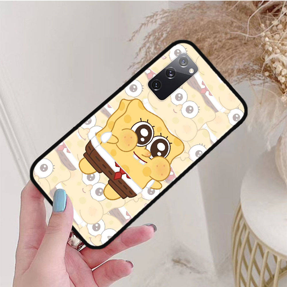 Черный чехол для OPPO Reno 8 6 5 4 Pro Plus Find X3 A17 A3 A31 A38 A40 A53 A54 A55 A74 A76 A78 A77 A80 A94 A95 A96 Lite S-40 Губка Боб