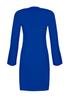 Elegant blue mini dress with slits on the sleeves - Evening dress M550 size
