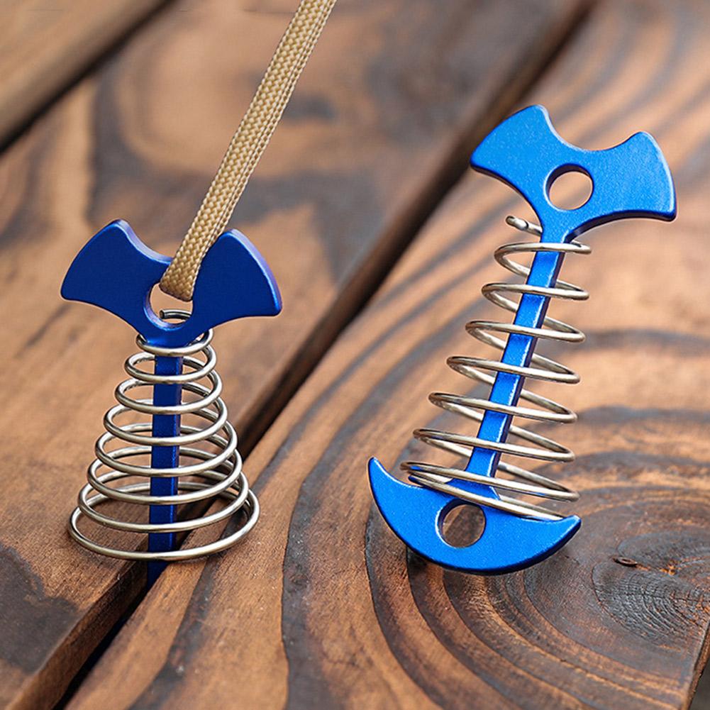 5 шт. пружинных колышков для палубы Fishbone, колышки для палаток, якорь для тента, пряжка для ветровой веревки с карабином, гвозди для фиксации палубы, крючки для кемпинговой палатки