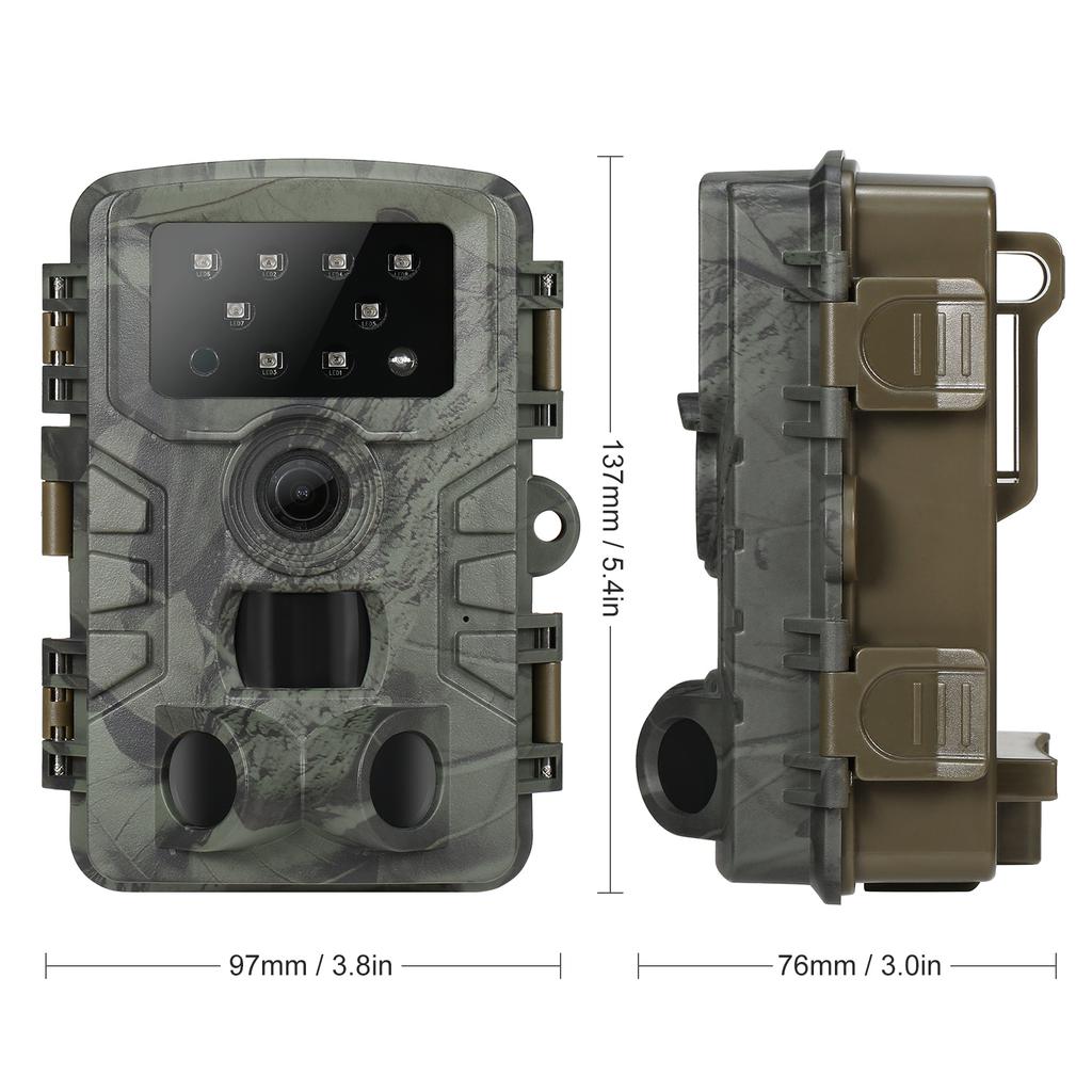 Камера следа 20MP 1080p Водонепроницаемая инфракрасная охотничья камера с ночным видением Камера наблюдения за дикой природой Pr700