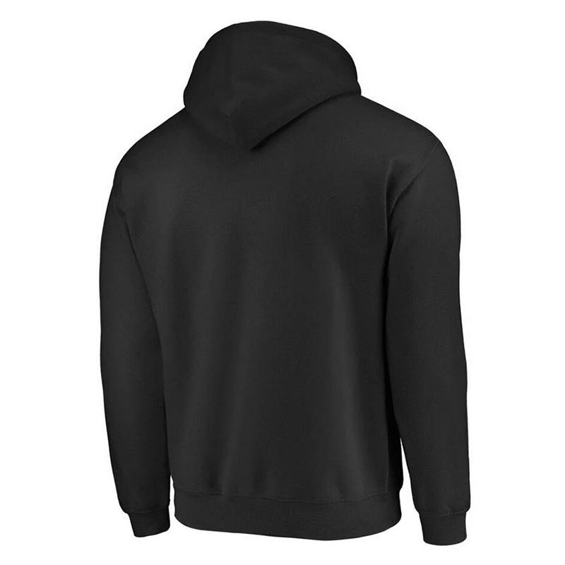 Spring Autumn Men's Black Casual Oversize Solid Color Sweatshirt Hoodie Pullover For Male And Women