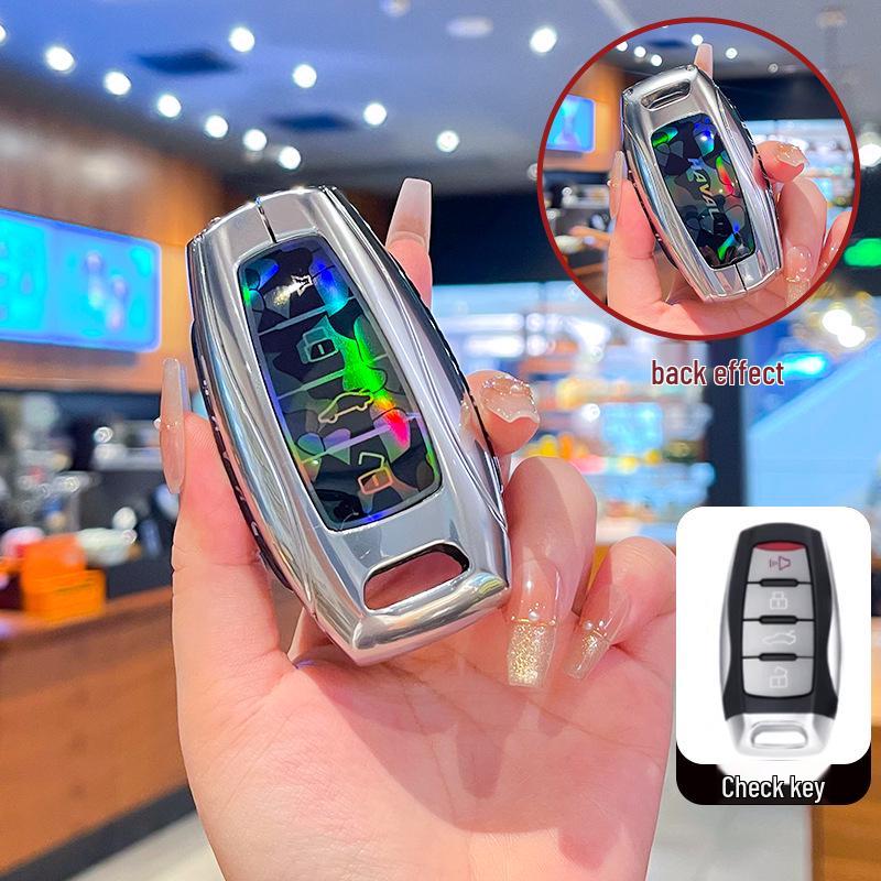 Совместимая металлическая пряжка, чехол для ключа для Great Wall Haval: H2S, M6, F5, F7X, Большой Пес, Божественный Зверь, Яростный Дракон, Дракон Макс, Сова