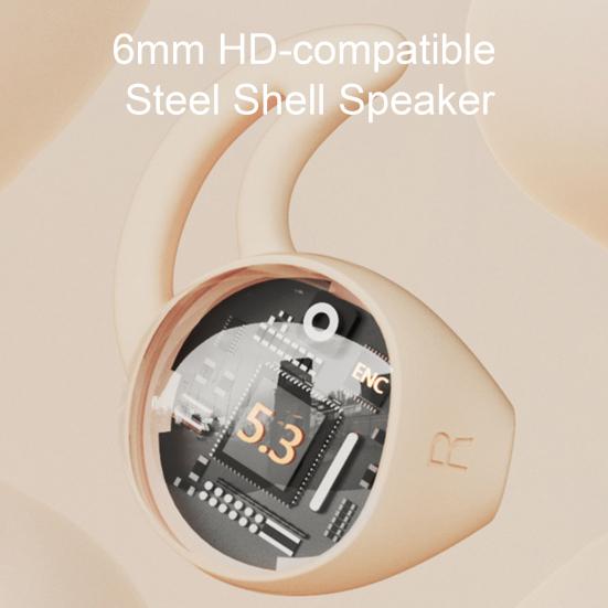 Беспроводная гарнитура с шумоподавлением, интеллектуальное сенсорное управление, мягкие силиконовые вкладыши с цифровым дисплеем, Bluetooth-совместимые наушники 5.3