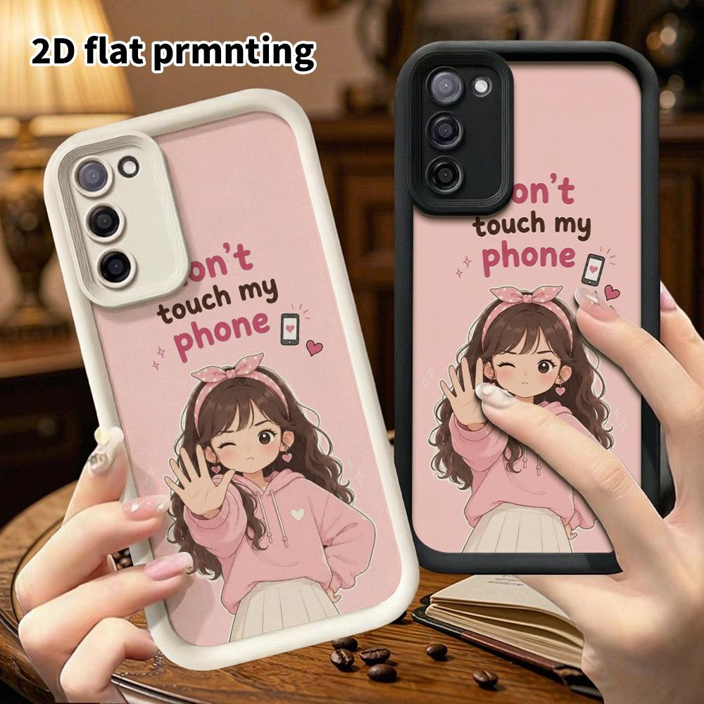 Phone Case: 2D Flat Samsung Galaxy A34 A35 M05 M06 S20 S22 S21 FE Plus 5G Tiered Protective Case, Japanese Manga, Christmas and Halloween Gifts