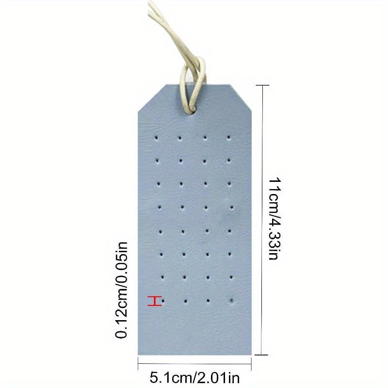 Two-Sided PU Leather Earrings Jewelry Display Stand Ear Studs Ear Clips Storage Shelf Cardboard Hangable Earrings Display Props