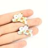 DIY Necklace Bracelet Earrings Keychain Gift Handicrafts ProductsRabbit Alloy Enamel Metal Charms Cute Pendants