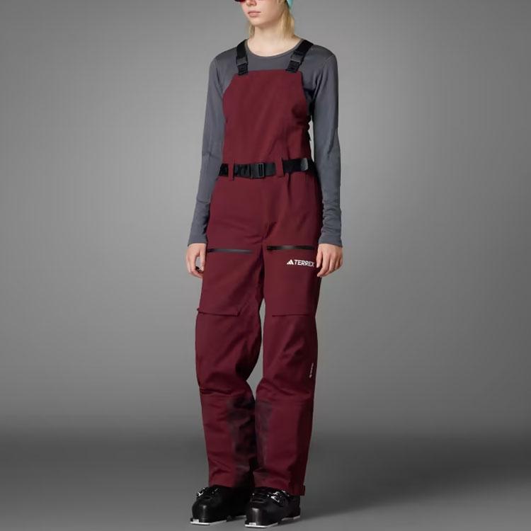 adidas Женские брюки-полукомбинезон Terrex Techrock 3L Gore-Tex Брюки Shadow-Red IB1207