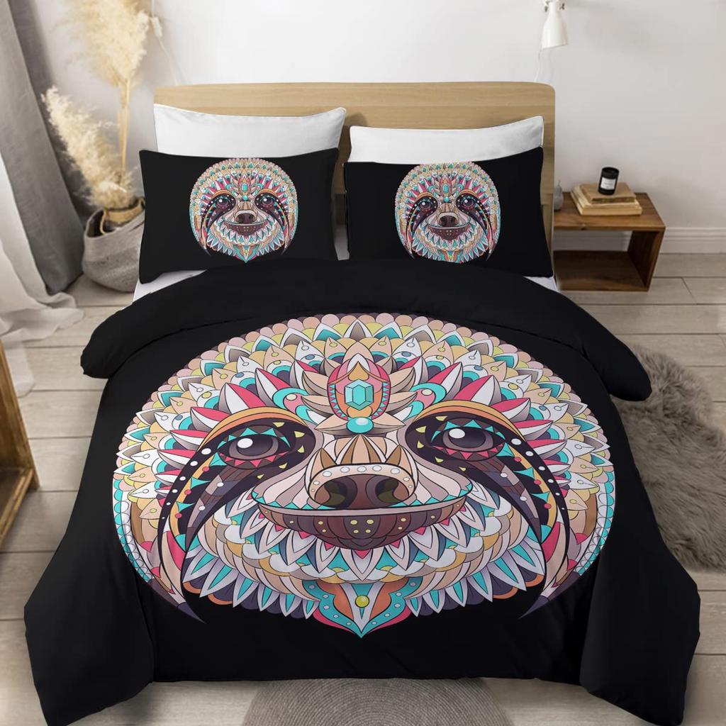 Farmer Cow Print Duvet Cover Set Oil Painting Cow Bedding Set Vintage Animals Dog Pig Chicken Printed Comforter Cover Full Size