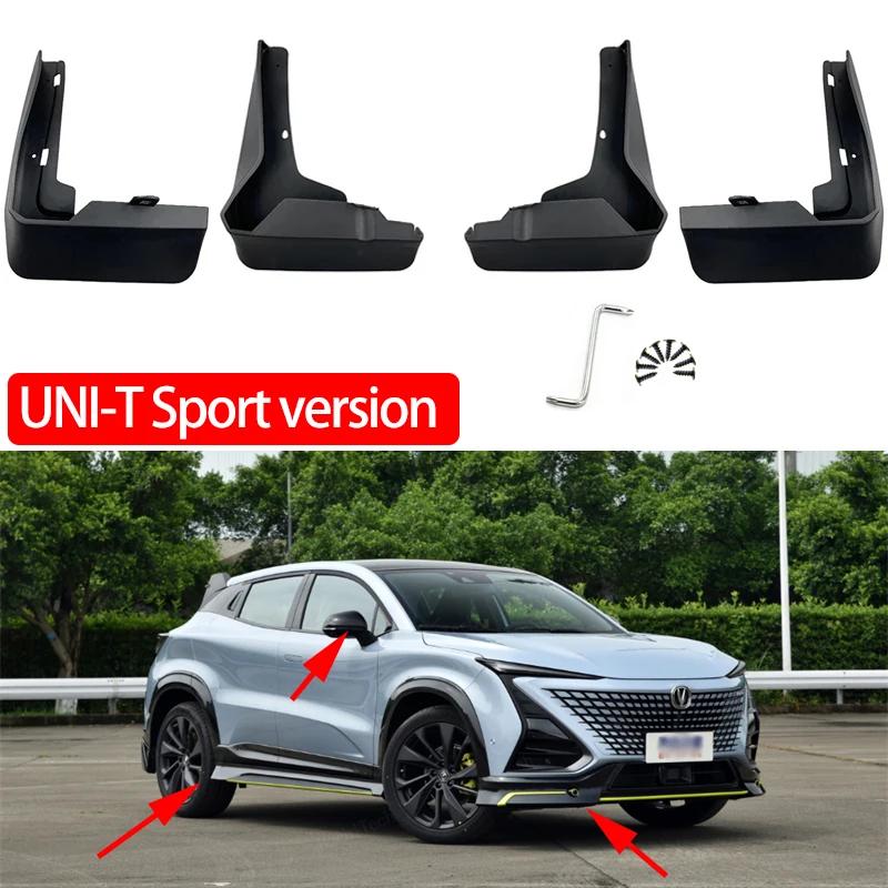 Mudflaps Splash Guards Mud Flap Front Rear Mudguards Fender 4pcs Black Mud Flaps for Changan UNI-T UNIT 2020-2023