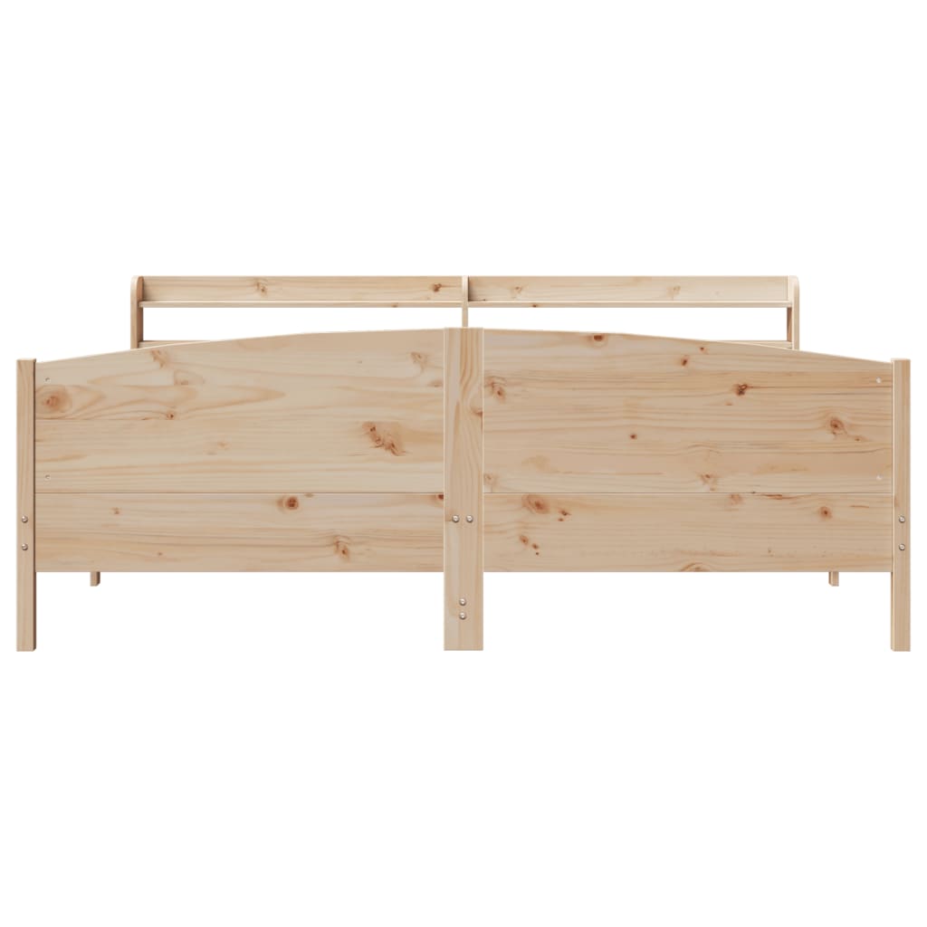 Vidaxl Rama Łóżka Bez Materaca, 180X200 Cm, Lite Drewno Sosnowe
