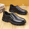 Business Leather Shoes Men's 2025 Spring New One-pedal Casual Men's Shoes Light, Breathable and Non-slip Middle-aged and Elderly Father Shoes