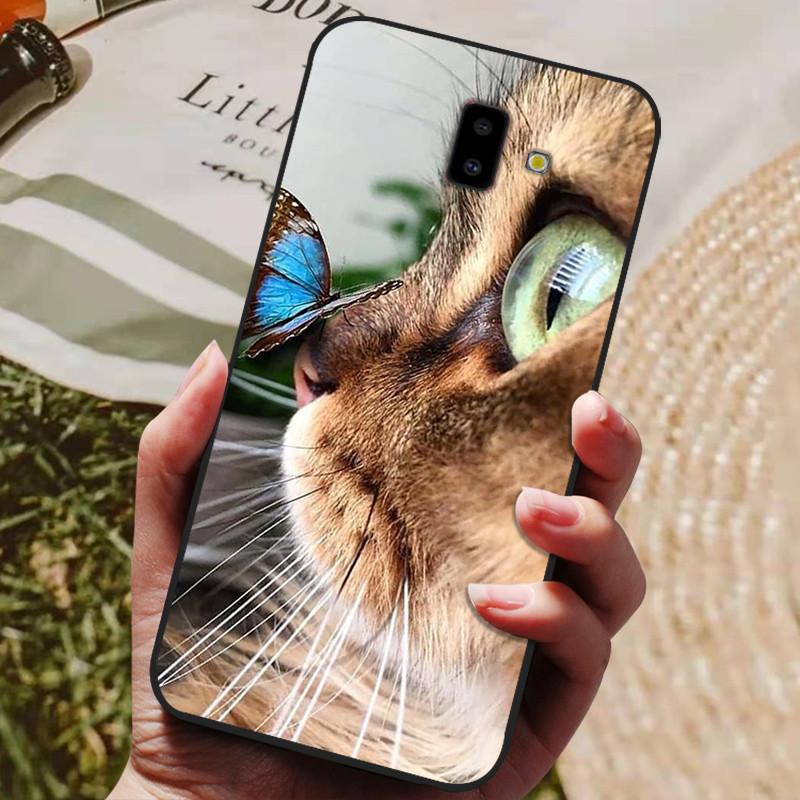 Для Samsung J6 J6+ 2018 Чехол Силиконовая Задняя Крышка Чехол для Телефона Для Samsung Galaxy J6Plus 2018 J6+ J6 Plus J610 J 6 Мягкий Бампер Funda