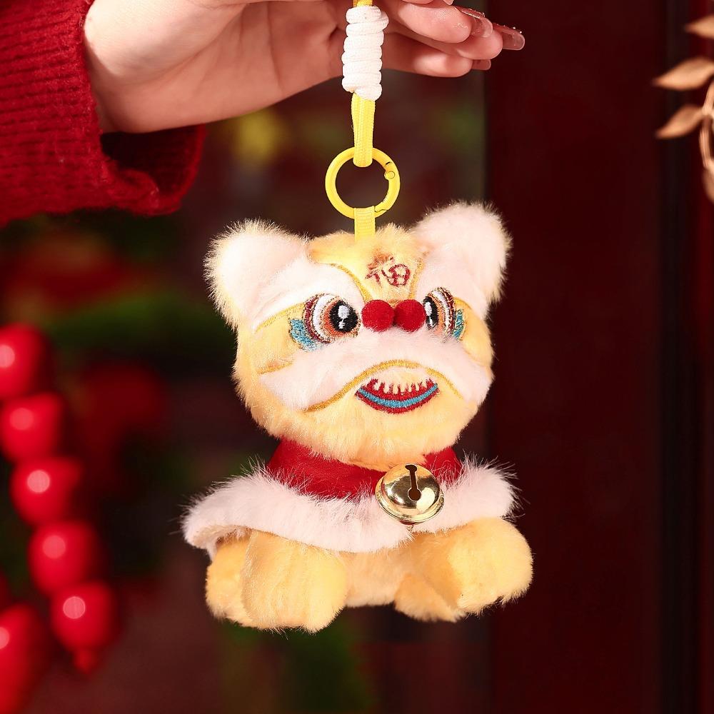 Cartoon Lion Dance Pendant Awakened Lion Chinese New Year Gift Lion Dance Keychain Small Gift