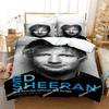 Singer Ed Sheeran MBE Bedding Set Printed Bed Set With Pillowcase Duvet Cover Soft Queen King Size Bedclothes Home Boys Adult