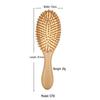 Бамбуковая массажная расческа с воздушной подушкой - Гладкие волосы без спутывания с эластичным массажем головы