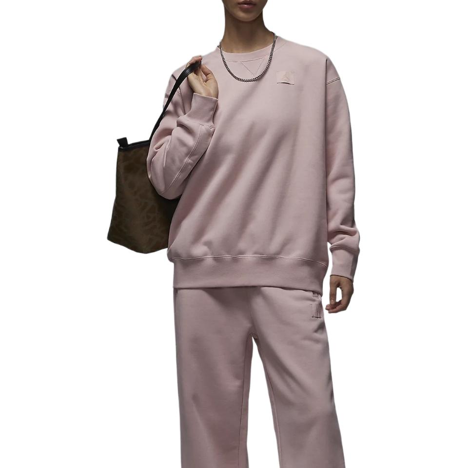 Jordan Мягкая удобная стильная толстовка Flight Fleece Women tops Oxford-Pink FV7054601