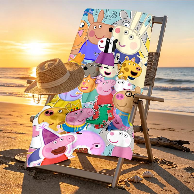 Cartoon animation Print Beach Towel Design, Soft, Lightweight. for Home Bathroom, Spa, Pool, Yoga, Surfing, Camping, Gift for Family, Friend