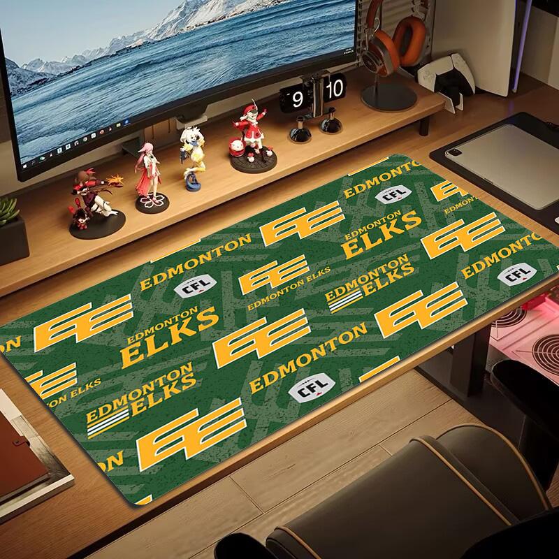 Edmonton Elks Color Mouse Pad Large Gaming Table Cushion Non-slip Laptop Tablet Big Mousepad XXL Mat Mini PC Playmat With Lock edge