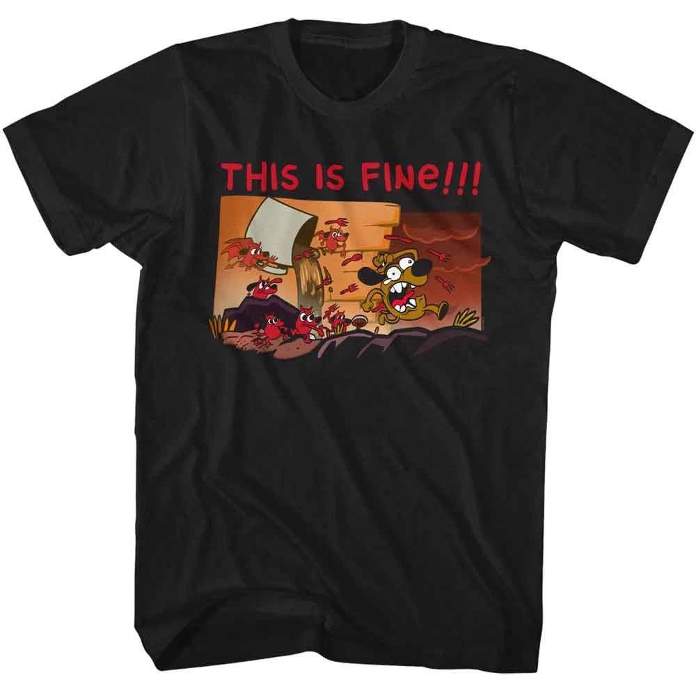 This Is Fine - Chased - Officially Licensed American Classics - Front Print Soli