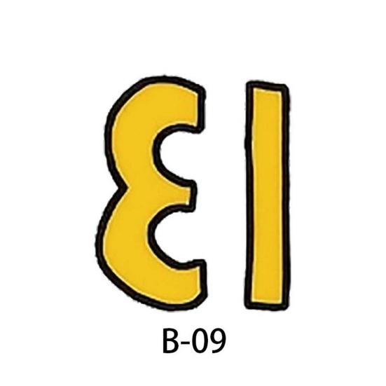 24Pcs Lucky Number 13 Temporary Tattoo Stickers Glittering Nightglow Hand Tattoos Idol Concert Rave Accessories for Fans Gift