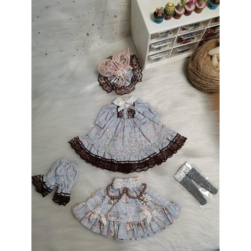 Наряд для Blythe Одежда Obitsu 24 Licca Azon Jenny Кукольная одежда Розовые ушки кролика