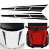 2Pcs Auto Front Hood Car Sticker Racing Stripes Graphics Decal Accessories
