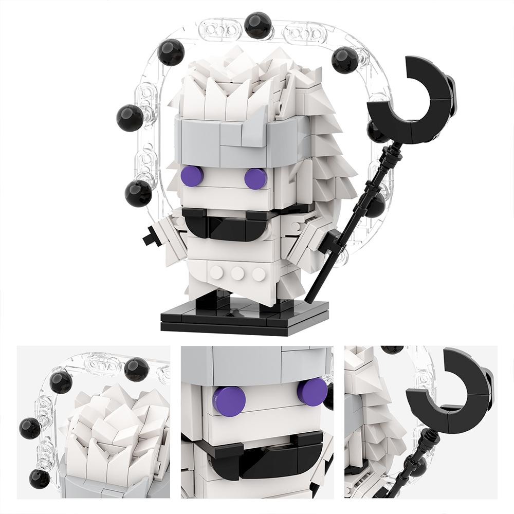 MOOXI Аниме Мультфильмы MOC Набор Кирпичиков Совместимый BrickHeadsed Детали Строительных Блоков Детские Образовательные Игрушки Для Детей Подарок на День Рождения