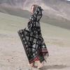 Юньнань Дали Этнический Стиль Женский Теплый Плащ-Шарф с Капюшоном