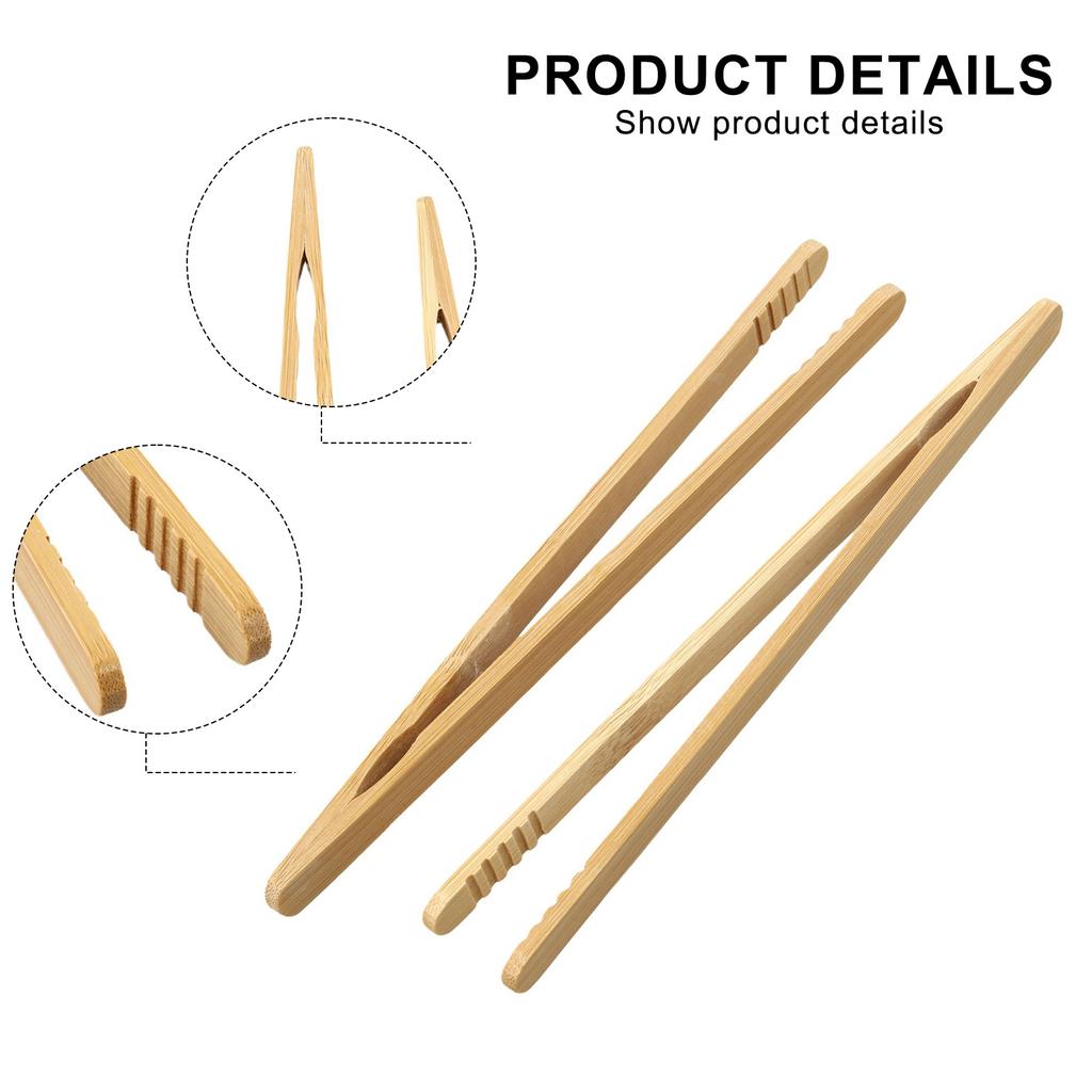 2 шт. Деревянные щипцы для тостов и салата. Незаменимые инструменты для вашей кухни.