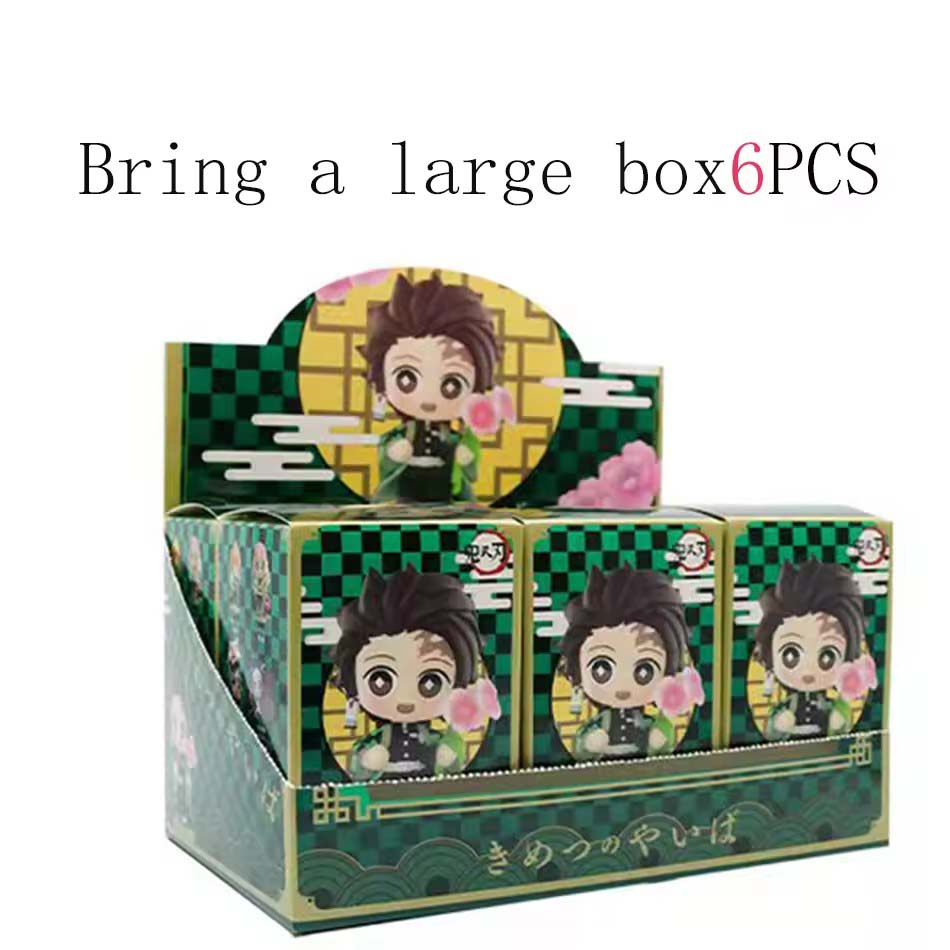 Продано 1-12 шт. Аниме Клинок, рассекающий демонов Модель Танджиро Камадо Незуко мультяшная фигурка ПВХ модель украшение детский Рождество Хэллоуин подарок