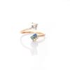 Fashion Women Multicolor Rhinestone Engagement Finger Open Ring Jewelry Gift