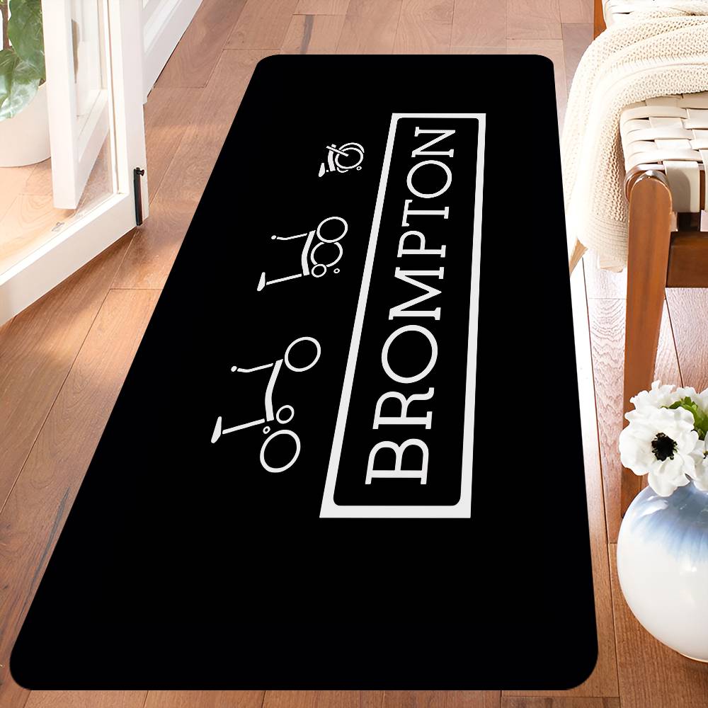 Brompton LOGO Bathroom Mat Kids Room Bedroom Decoration Balcony Anti-Slip Doormat Living Room Welcome Rug