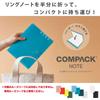 King Jim Compact Ring Holds approximately 25 A4 Notebook, Notebook, sheets, Bi-fold, Orange, 9956TY-OR