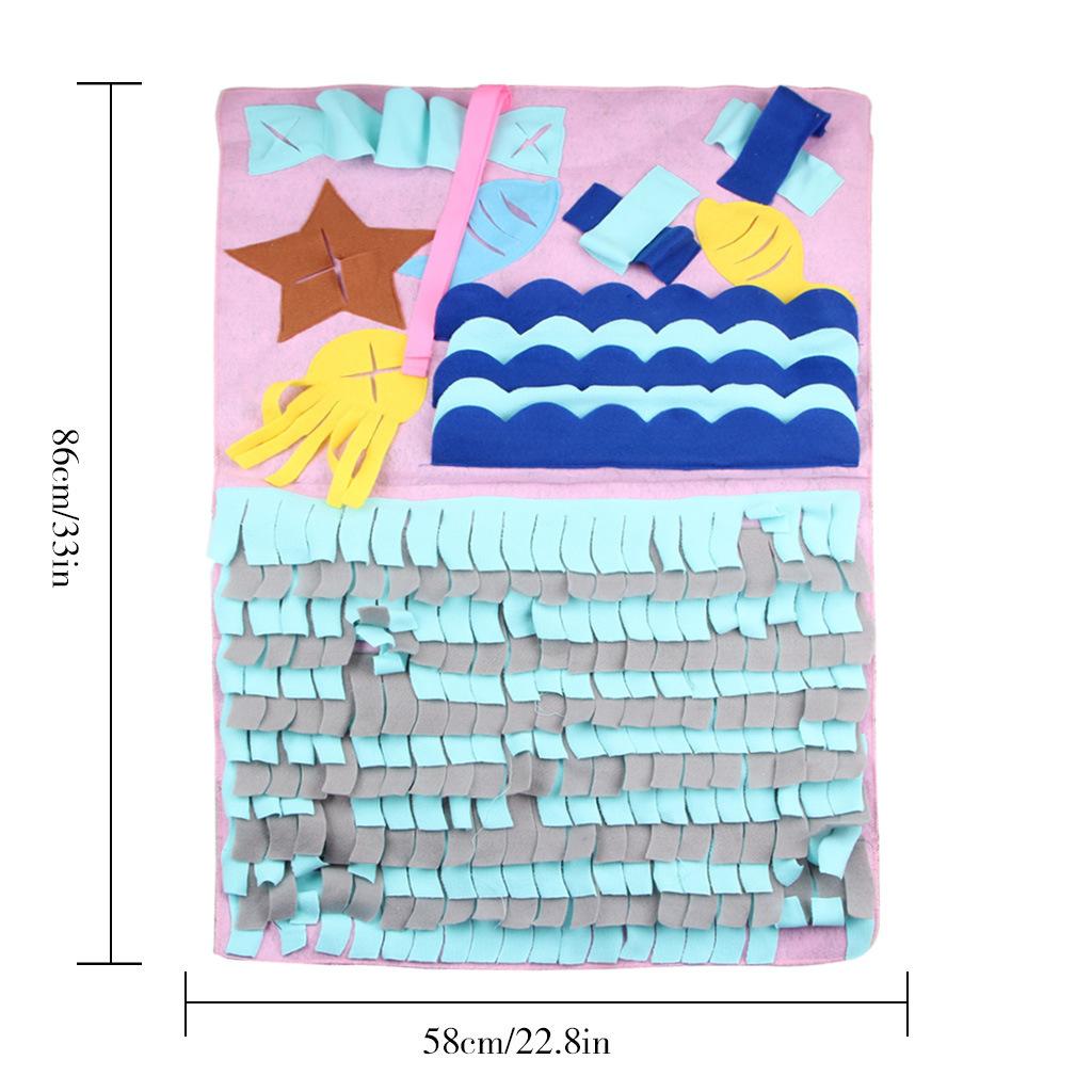 Коврик для собак, нюхательный коврик для домашних животных, коврик против удушья, одеяло для дрессировки кошек, собак, рабочая игрушка для носа, интеллектный коврик для замедления кормления домашних животных