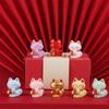 Cartoon Lucky Cat Figurine Creative Animal Model Miniatures Home Car Hotel Restaurant