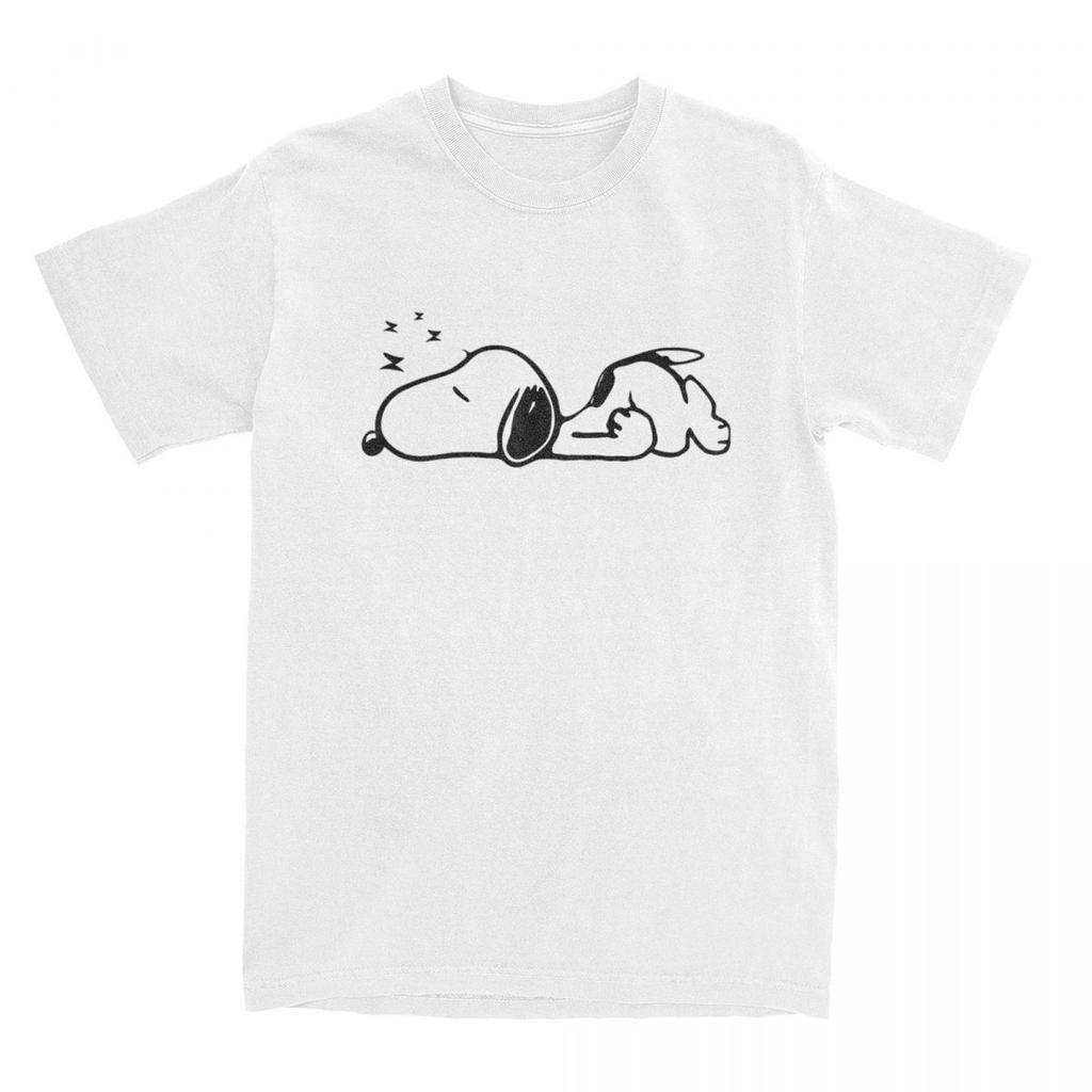 Смешные футболки Snoopy Sleep Peanuts для мужчин и женщин, 100% хлопок, рубашки, топы больших размеров