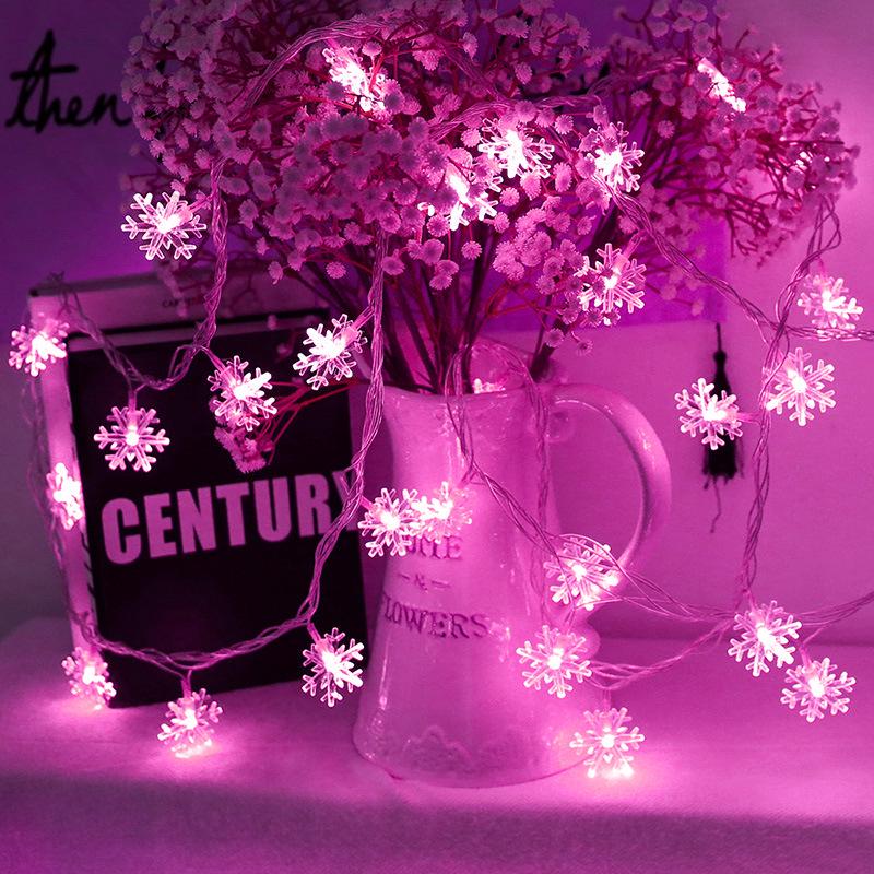 Светодиодные гирлянды в виде снежинок для свадьбы, праздника и украшений для рождественской елки