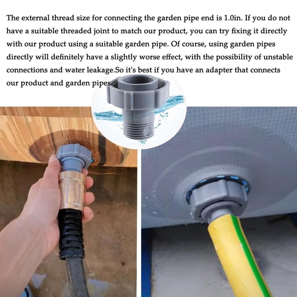 ID1,5 дюйма Соединитель для сливного фитинга бассейна Герметичный Подходит для P6A1420 P6D1420 P6H1420 P6D1420ASS16 F4D019B-03B