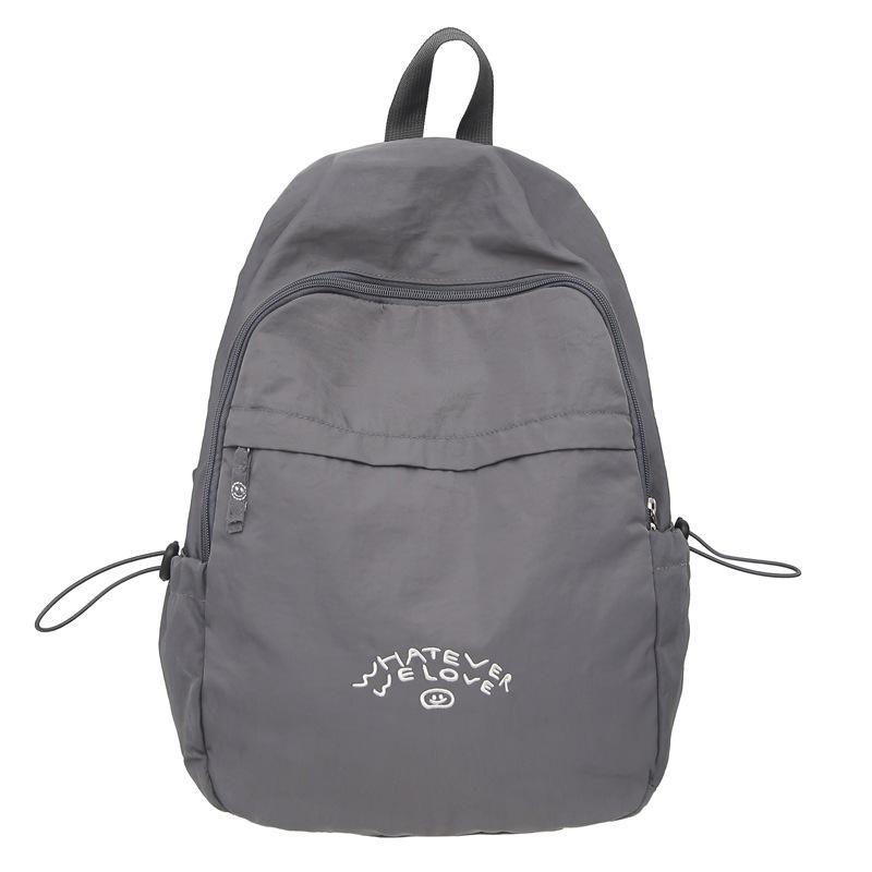 Nylon Canvas Bag Women'S Trendy Fashion Casual Backpack Casual Large Capacity Backpack