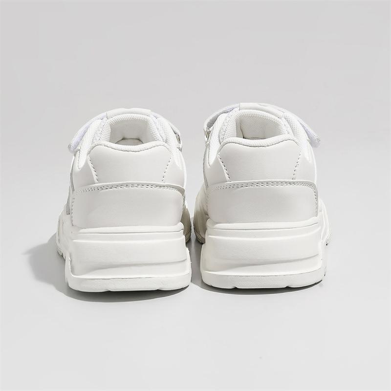 Детские белые туфли, весна и осень, новые, для студентов, мягкая подошва, кожа, дышащие, повседневные, для мальчиков, спортивная обувь для девочек