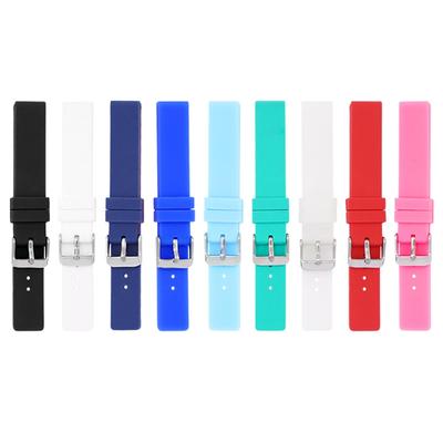 12 мм, 14 мм, 16 мм, 18 мм, 20 мм, 22 мм, 24 мм, спортивный силиконовый ремешок для часов, мужской и женский универсальный резиновый ремешок, ремешок для часов, браслет, аксессуары
