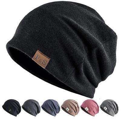 [Bafup] Мужская вязаная шапка, осень, зима, защита от холода, сохранение тепла, хлопок, антистатическая, антистрессовая, приятная для кожи, теплая шапка, вязаная шапка, спортивная,