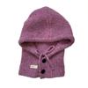Balaclava hat color multiple choice sewing woven mark personalized design scarf integrated wool hat exclusive