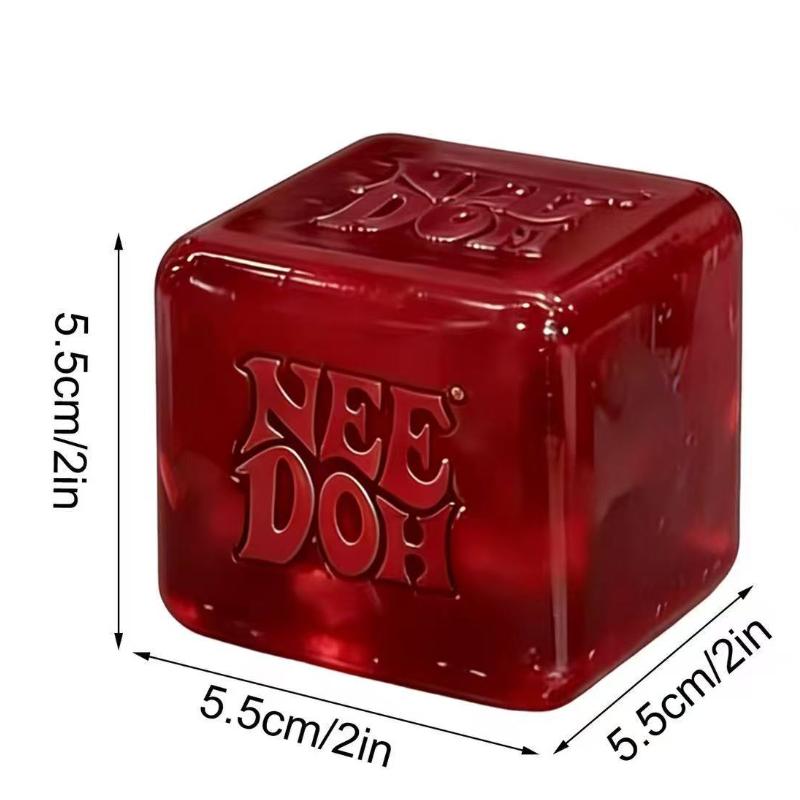 Суперпопулярный сенсорный кубик Schylling Needoh Nice Cube, кубик для снятия напряжения при сжатии и надавливании, сжимаемый Fidget лими
