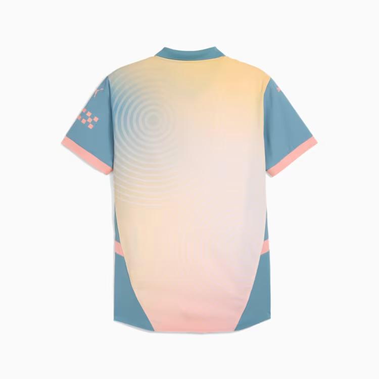 Puma Футболка унисекс с коротким рукавом и простым буквенным принтом в стиле Манчестер, цвет желтый 778616-04