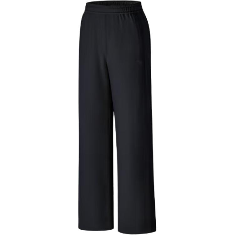 Anta Life Series Solid Color Mid Waist Drawstring Breathable Loose Versatile Casual Pants Women Bottoms 162538308-2