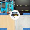 Wall-Mounted Caulking Gun Organizer - Metal Rack Holds 6 Tubes, Workshop Garage Home Storage for Sealant & Applicators