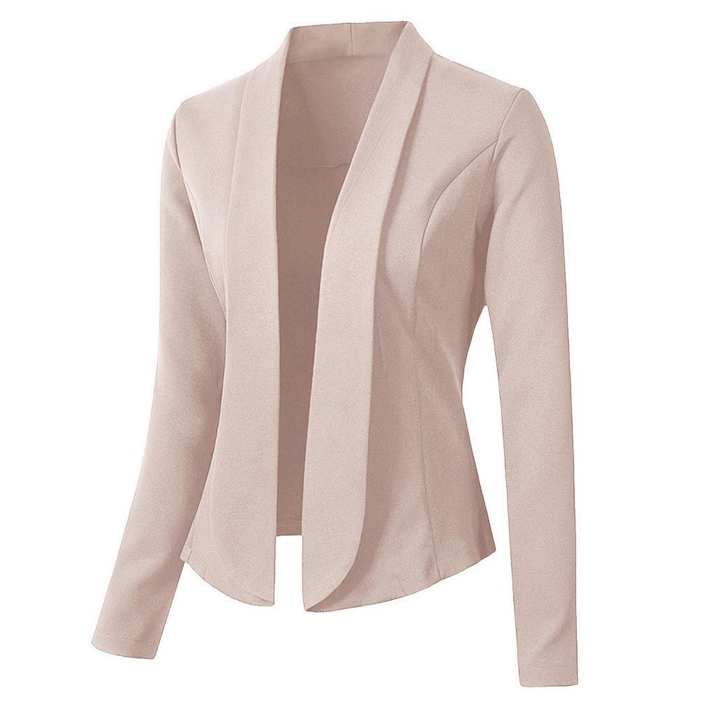 Women Fashion Solid Tops Long Sleeve Jacket Ladies Wear Cardigan Coat